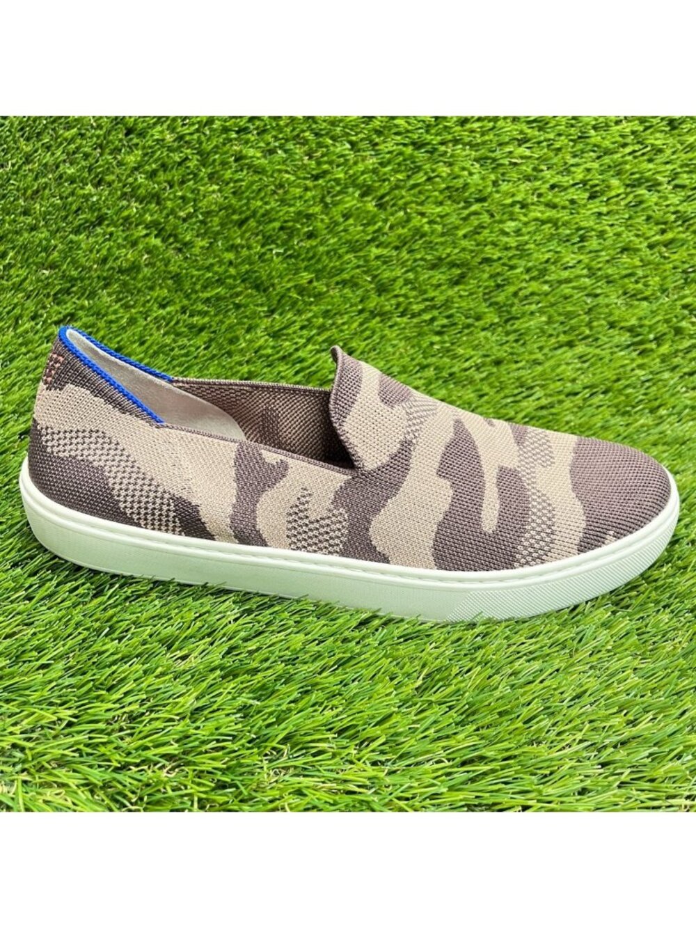 Rothy’s The Original Slip On Womens Size 9.5 Taupe Camo Casual Walking Shoes